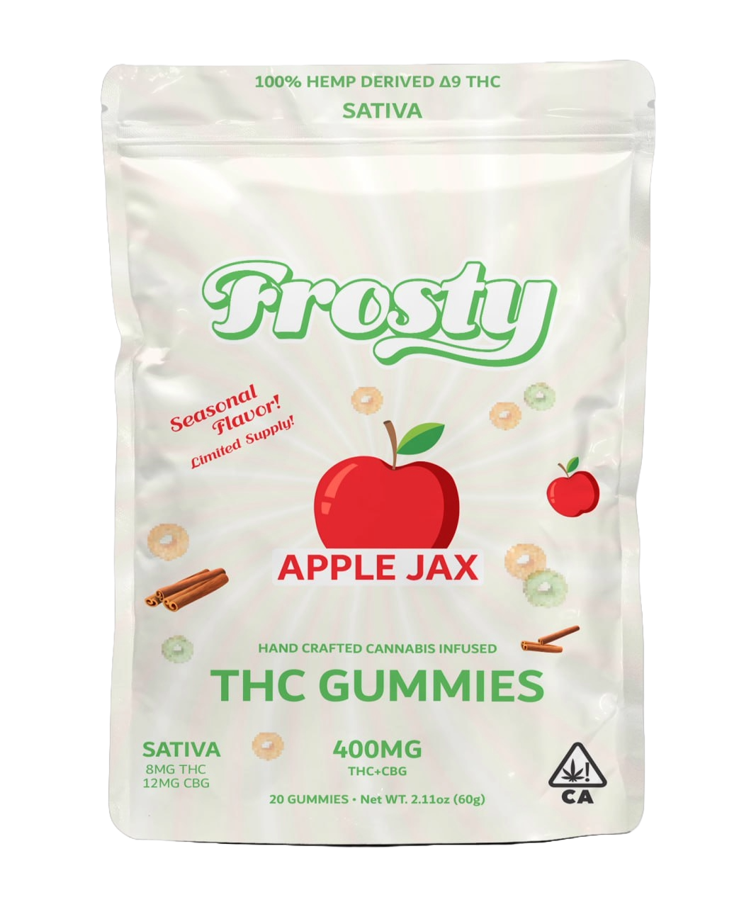 Delta 9 THC Sativa Gummies - Apple Jax (Seasonal Holiday)