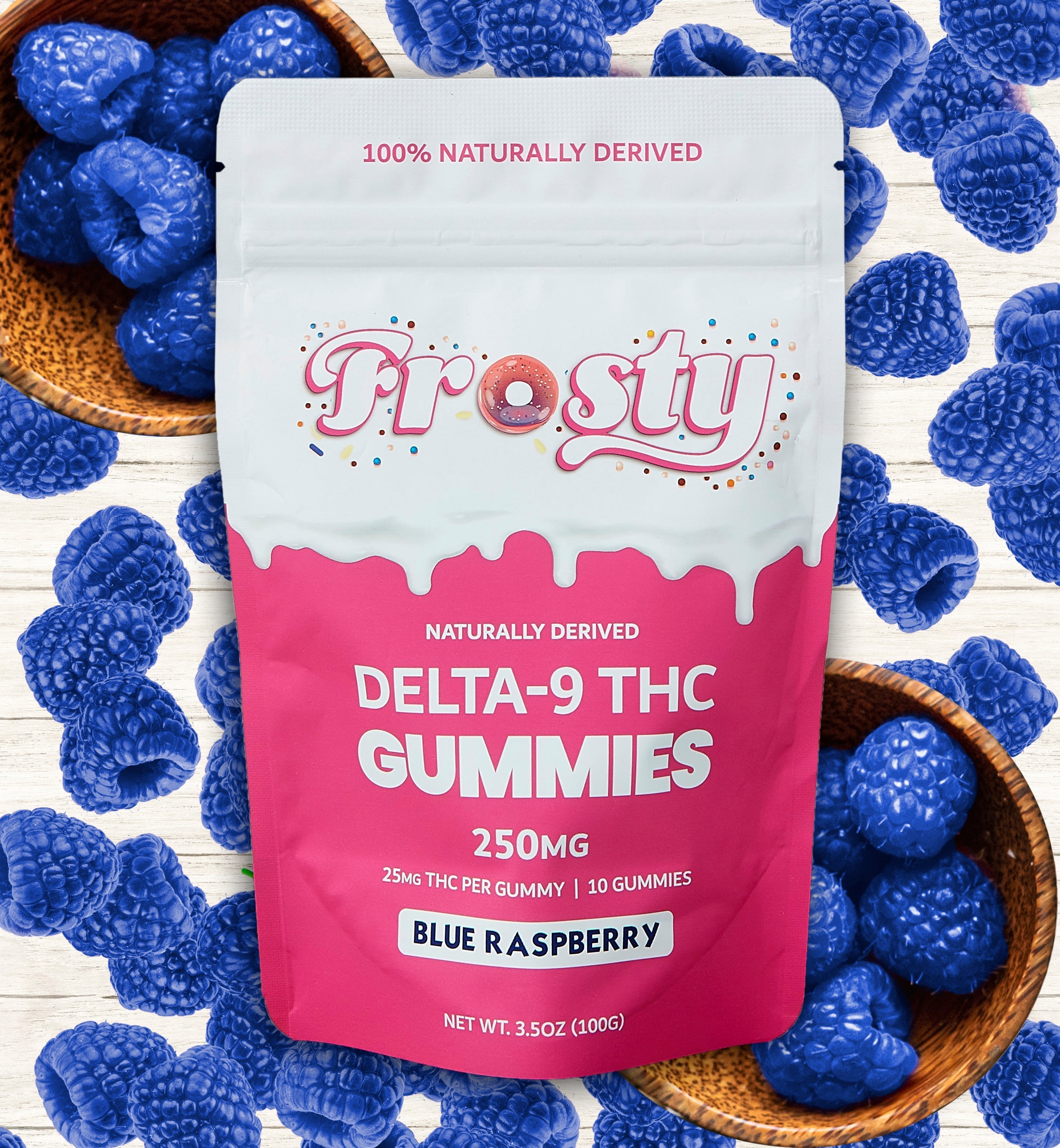 Delta 9 THC Gummies - Blue Raspberry