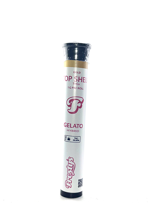 Gelato Strain THCa Pre Roll: Top Shelf Flower 1g (Hybrid)