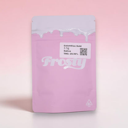 Columbian Gold sativa flower strain bag