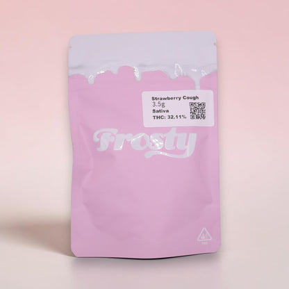 strawberry cough sativa flower strain bag