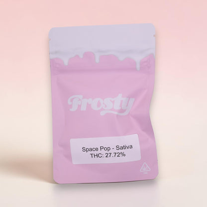 Space Pop sativa thca flower strain bag