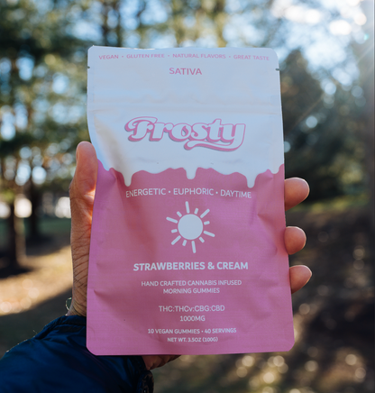 Morning Delta 9 THC Gummies - Strawberries N' Cream (1000mg)