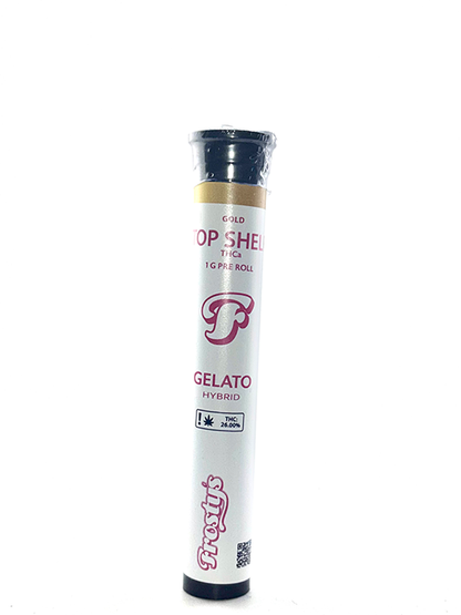 Gelato THCa Pre Roll: Top Shelf Flower 1g (Hybrid)