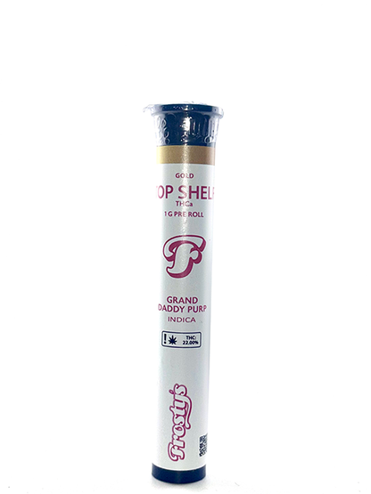 Grand Daddy Purple THCa Pre Roll: Top Shelf Flower 1g (Indica)