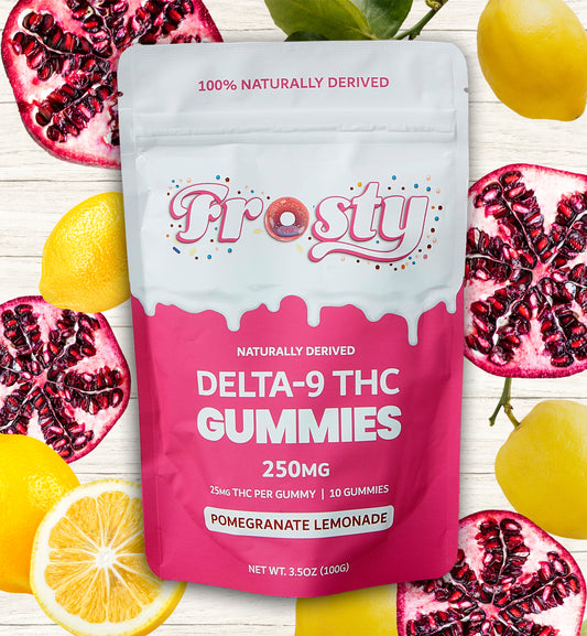 Delta 9 THC Gummies - Pomegranate Lemonade